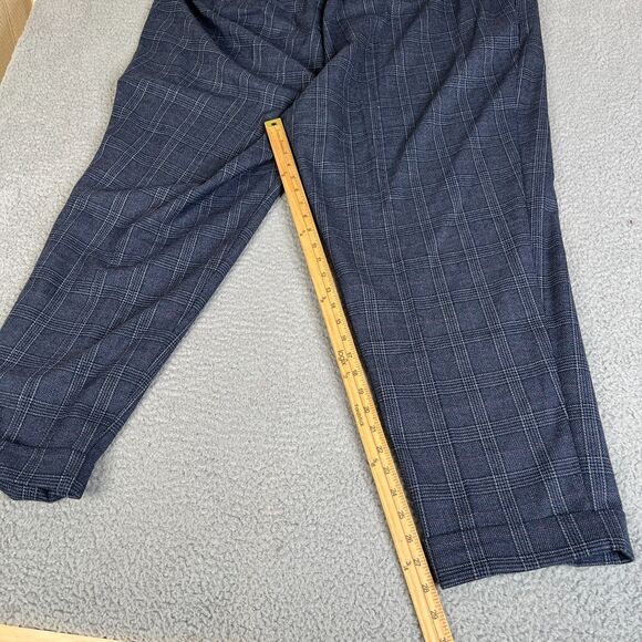 Charter Club Pant Women 28W Plaid Slim Slimming Stretch Cuffed Plus Size 50x28 - Picture 14 of 16